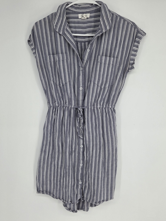Japna Dresses & Skirts - Japna Blue and White Striped Mini Shirt Dress Size Medium